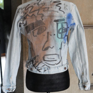 Sharna Artworkz Hand Painted Denim Jacket - Little Blue